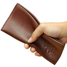 2016 New Leather Wallet Brand Men’s Long Design Wallets 2 Folder Standard Wallets Fashion Card Holder Coin Purse Leather Bag