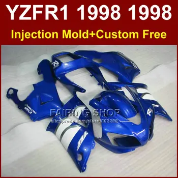 

Body repair parts fairings kit for YAMAHA YZF R1 YZF1000 98 99 blue custom fairing R1 1998 1999 YZF R1 bodyworks +7Gifts WRTA
