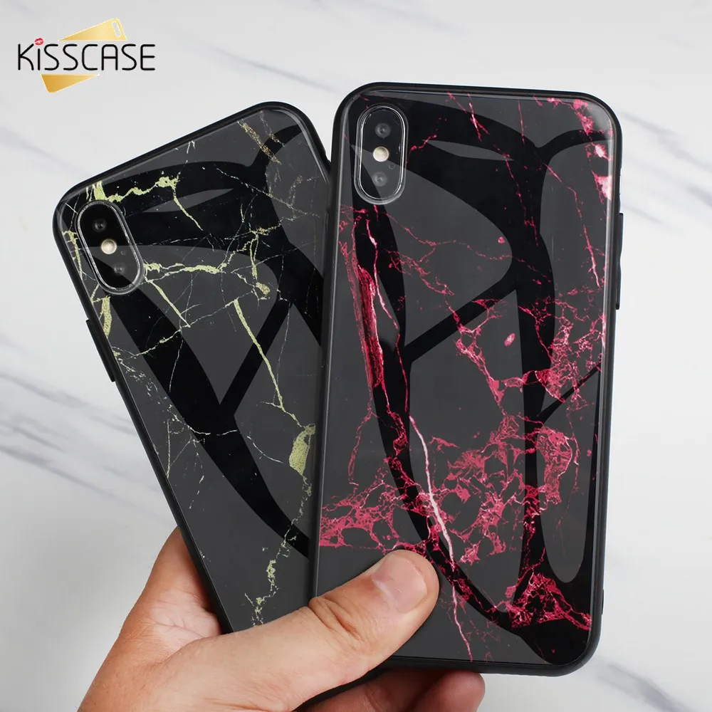 KISSCASE TPU мраморный чехол Conque для iPhone 7 Чехол 8 X XS XR MAX fundas Plus 6 6S стекло устойчивое к