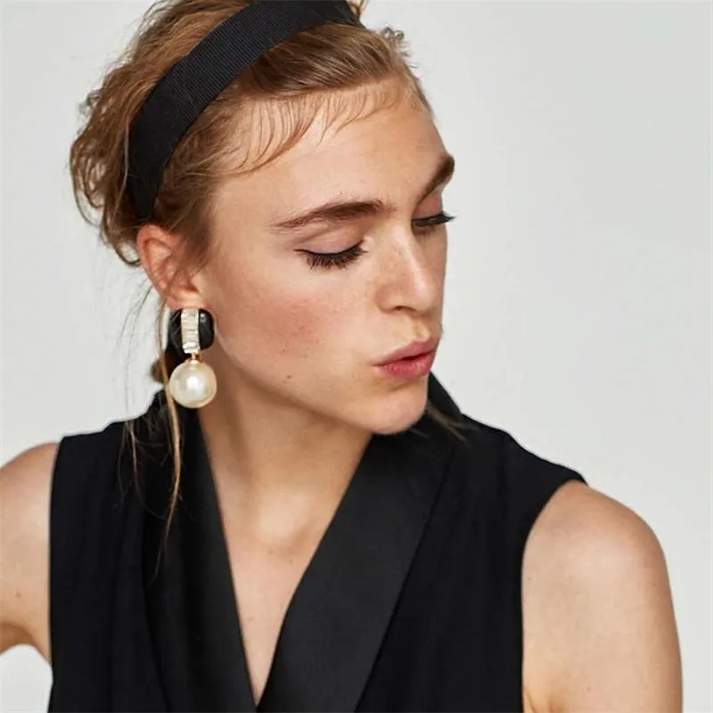 

JURAN 6 Colors Luxury Special Design Simulated Pearls Maxi Drop Earrings for Women Elegant Temperament Fashion Dangle Earrings