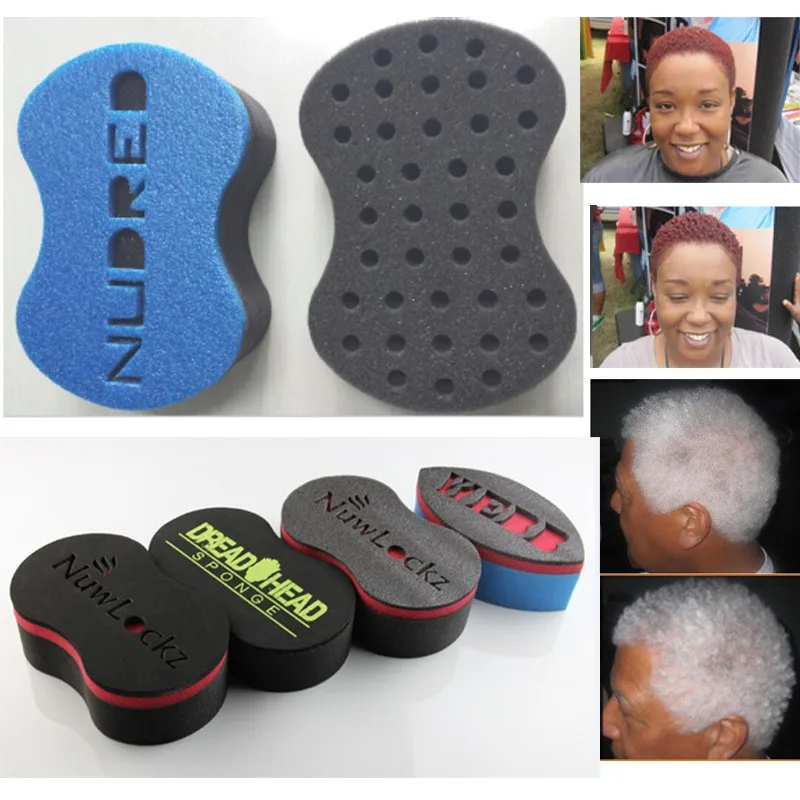 Magic Hair Twist Brush Sponge Nudred With Hole Afro Styling Tools