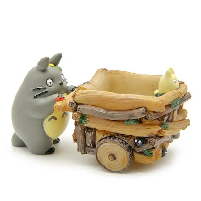Милая студия Ghibli Мой сосед Тоторо Смола автомобиль толчок фигурка Коллекция Модель игрушки Детский подарок украшение дома