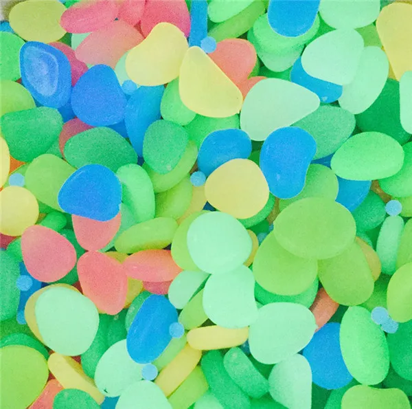 Colorful Artificial Luminous Stones 50pcs Garden Pebbles - 20