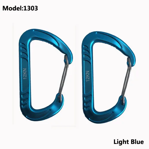 7075 Aluminum Hammock Carabiner Survial Key Chain Carabine Hook Clip Camping Equipment Paracord Buckles for Outdoor Camping 