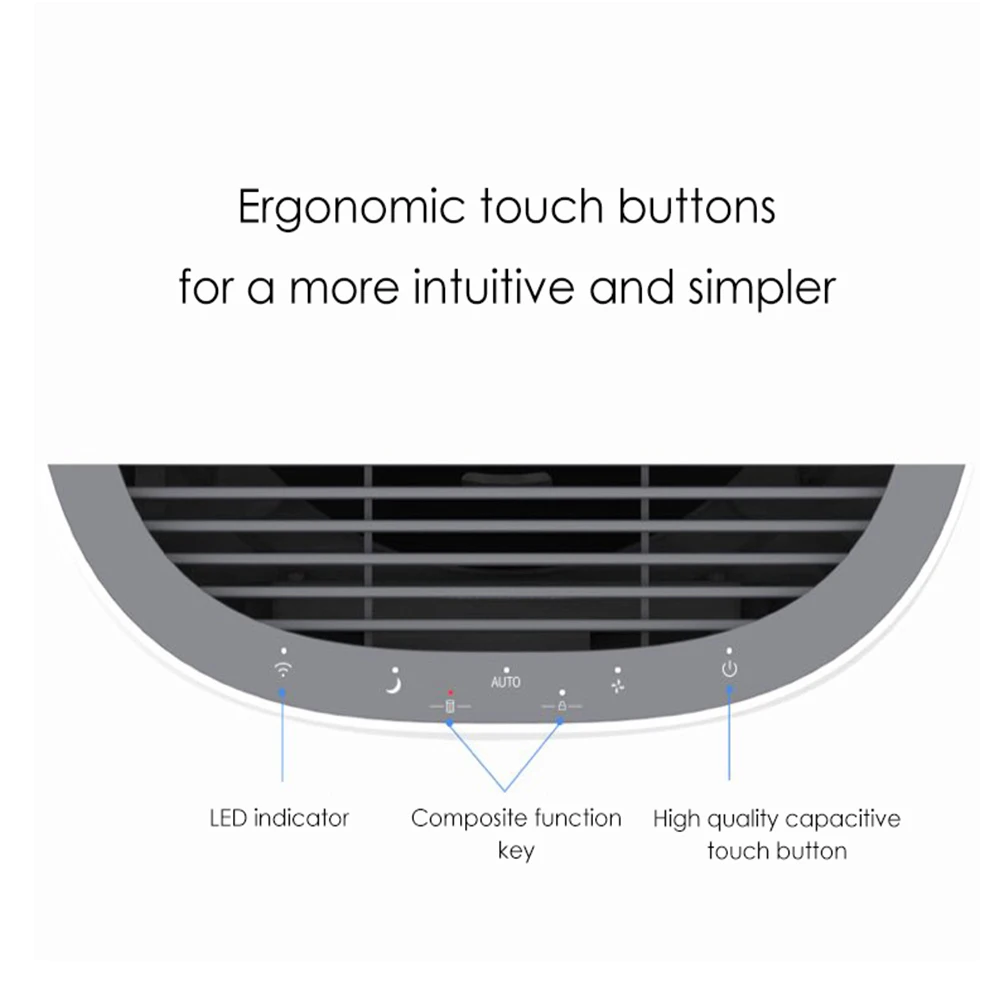 APP Smart Control Household Air Purifier 220V Professional Air Purification Machine Formaldehyde PM2.5 Remover Air Cleaner
