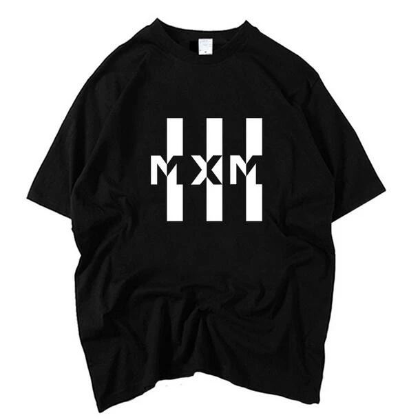 Kpop Mxmロゴ印刷oネック半袖tシャツのため夏のスタイル新しい到着ユニセックスmxm Tシャツkpopルーズトップtシャツ T Shirt T Shirt Styleloose Top Aliexpress