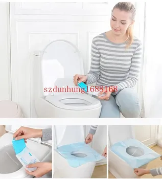 

100Packs1000Pcs/lot Disposable Paper Toilet Seat Covers Camping Festival Travel Loo bathroom set accessories