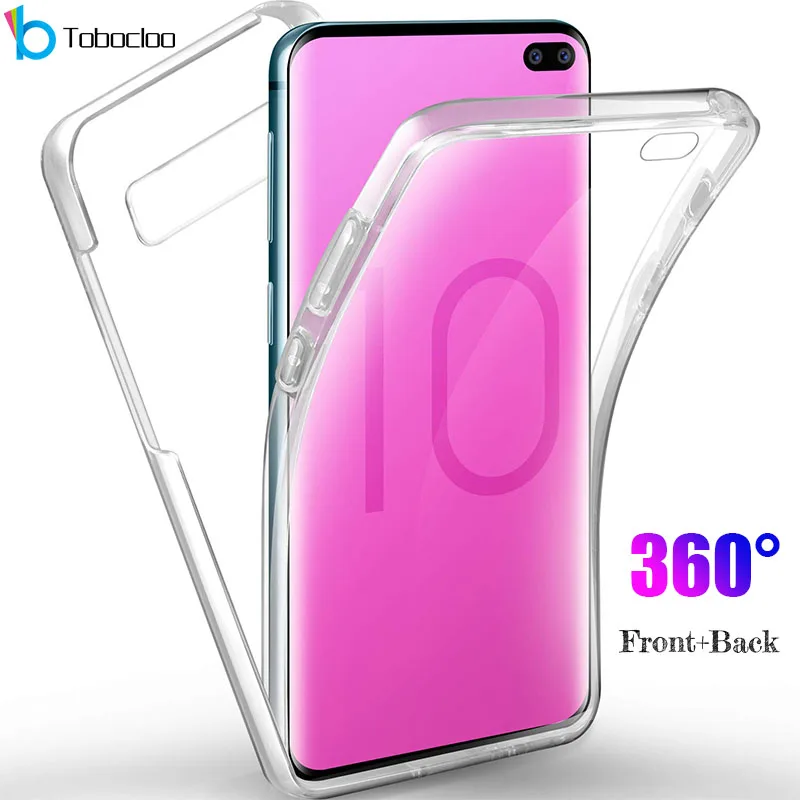 360 градусов всего тела чехол для samsung Galaxy S10 S10e S8 S9 плюс S7 край S6 Примечание 8 9 A3 A5 A7