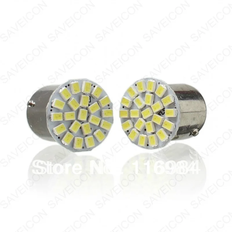 2 шт. х Автомобильный светодиодный супер белый BA15S 1156 22 SMD указатель поворота Фары