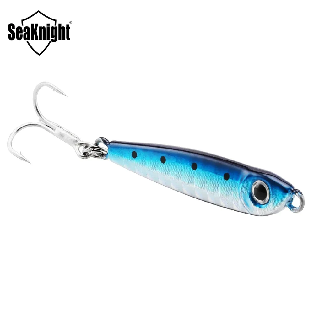 

SeaKnight SK302 Metal Jig Fishing Lure 1PC 21g 28g 30g Sinking Spoon Artificial Hard Bait 3D Eyes Fishing Tackle
