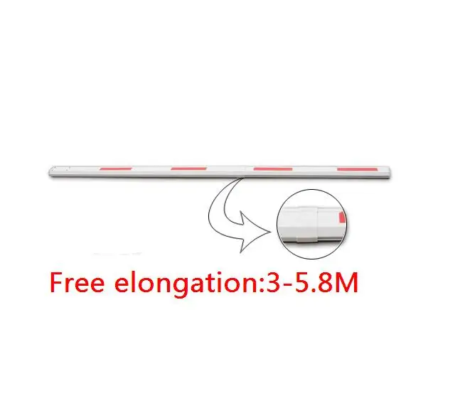 

Barrier Gate Arm for car park barrier/automatic gate barrier boom Free elongation barrier gate straight boom