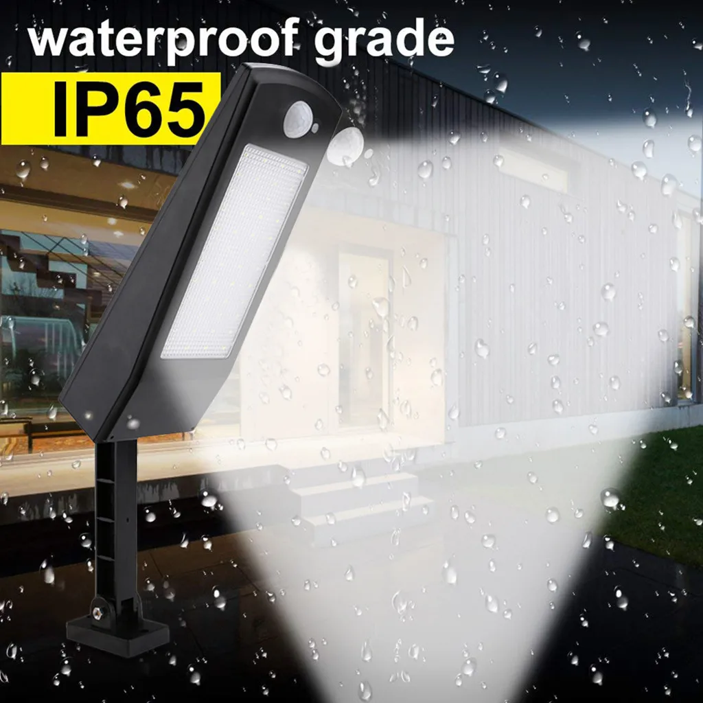 Solar 48 LED Motion Sensor Light Outdoor Garden Path Street Wall Lamp Waterproof Outdoor Lighting Waterproof IP65 Garden Lamp