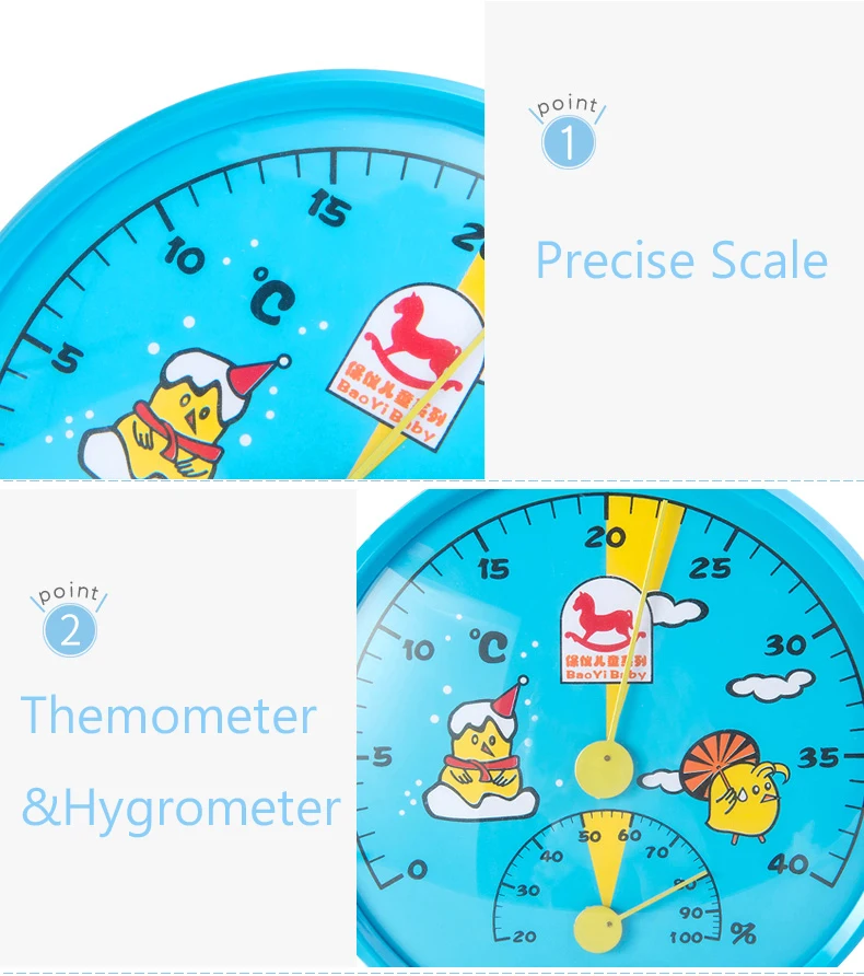 Приборы для измерения температуры в детской комнате с гигрометром, настенный/Постоянный измеритель влажности и термометр, стандарт ЕС
