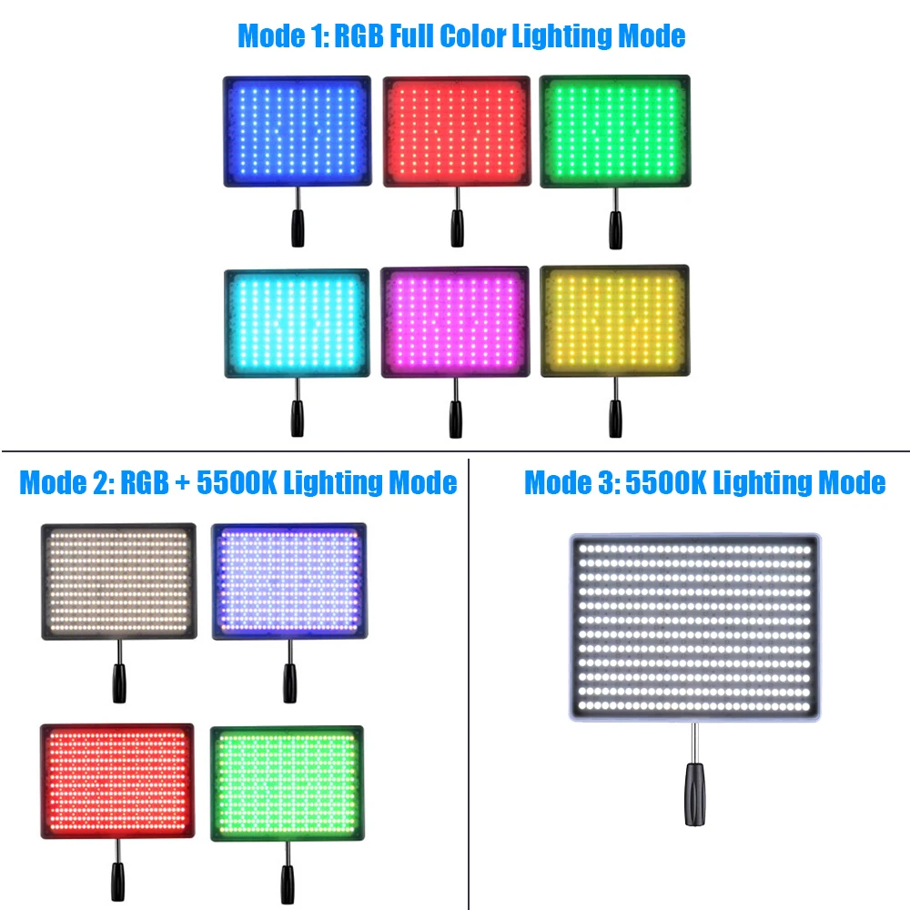 YN600 RGB Профессиональный ультра тонкий светодиодный светильник 5500K+ RGB Регулируемая яркость CRI> 95 с пультом дистанционного управления студийный светильник ing