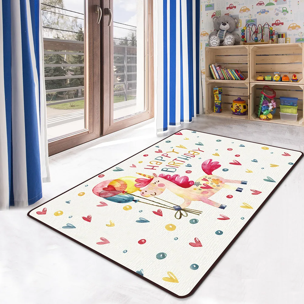 

Children's Carpet Gym Game Baby Play Mat Kids Rug Thick Soft Carpet Unicorn Toys Cartoon Crawling Soft Floor Toys for Children