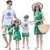 2019 Real Fam&iacute;lia Roupas Combinando Vestido de M&atilde;e e Filha Pai E Filho T-shirt Set Crian&ccedil;as Ver&atilde;o Ternos M&atilde;e Praia