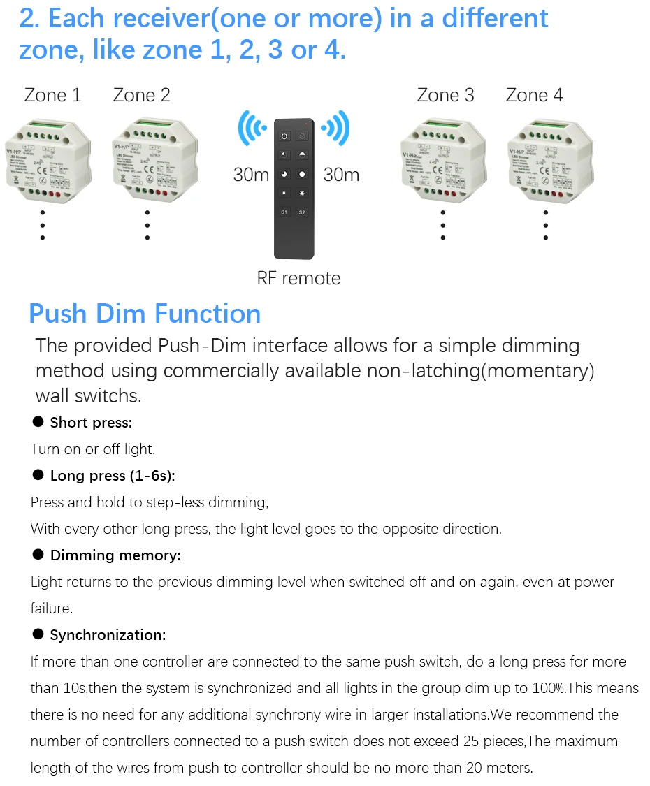 Светодиодный Dimmer12V 24V 36V 48V PWM беспроводной РЧ светодиодный диммер вкл. Выкл. С пультом дистанционного управления 2,4G wifi диммер для одноцветной светодиодной ленты светильник