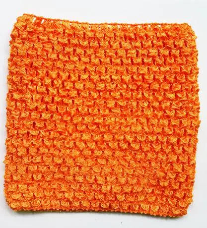 Детские вязаные топы-пачки 6 дюймов, вязаные топы 6x6 дюймов, платья-пачки, 1 шт - Цвет: Orange Tutu Tops