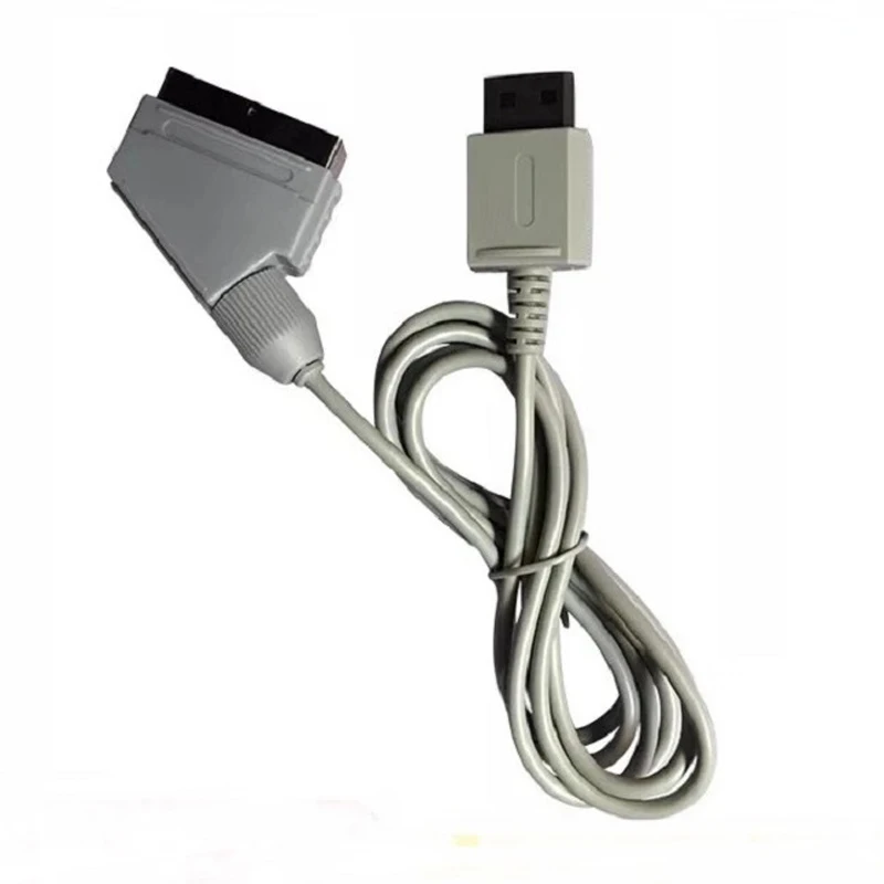 

BUKIM EU Plugs for Wii Scart Cable Video HD HDTV Cord for Nintendo for Wii Video Game