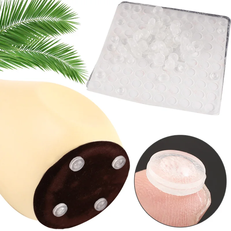 

Silicone Feet Pads 100pcs Durable Rubber Feet Pads Rubber Bumper Damper Cupboard Transparent Self Adhesive Multi-Function