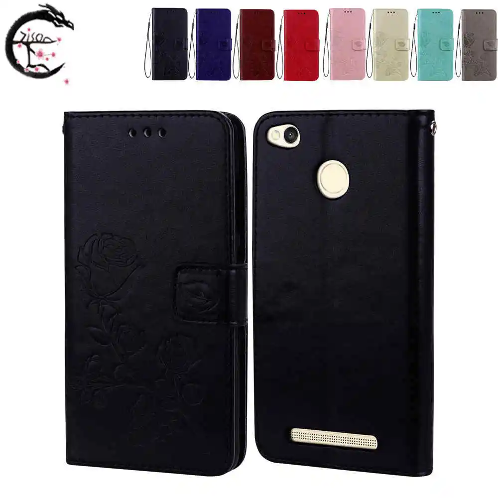 

PU Leather Flip Case For Xiaomi Mi Redmi 3S Luxury Wallet Phone Card Slots Cover Stand Cases for Redmi3s Coque Capa Covering