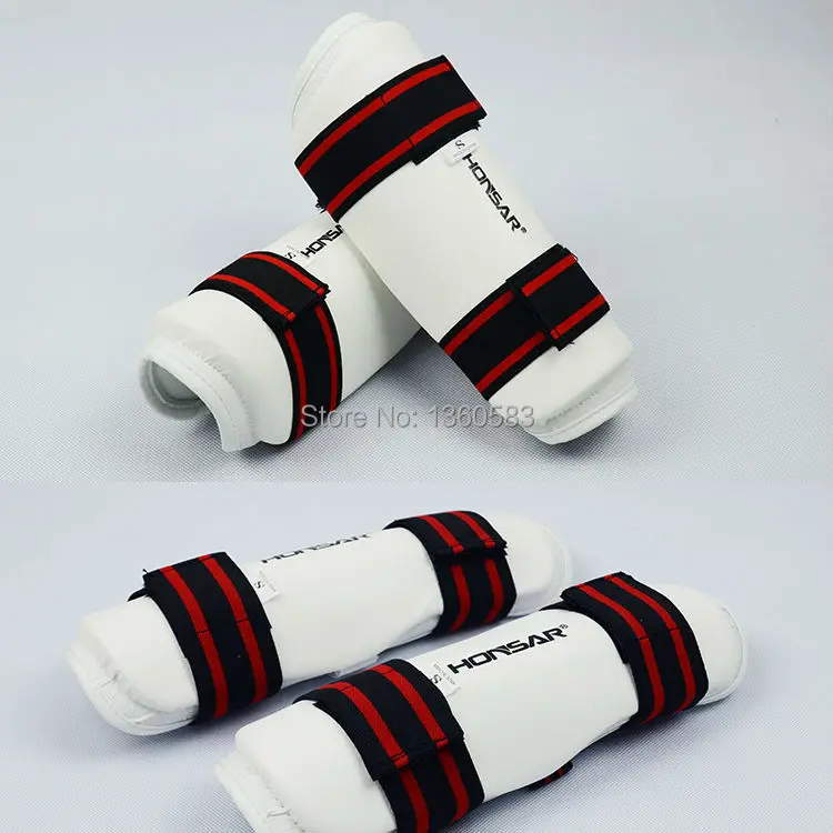 New 4pcsTaekwondo protector WTF caneleira shin guard taekwondo arm