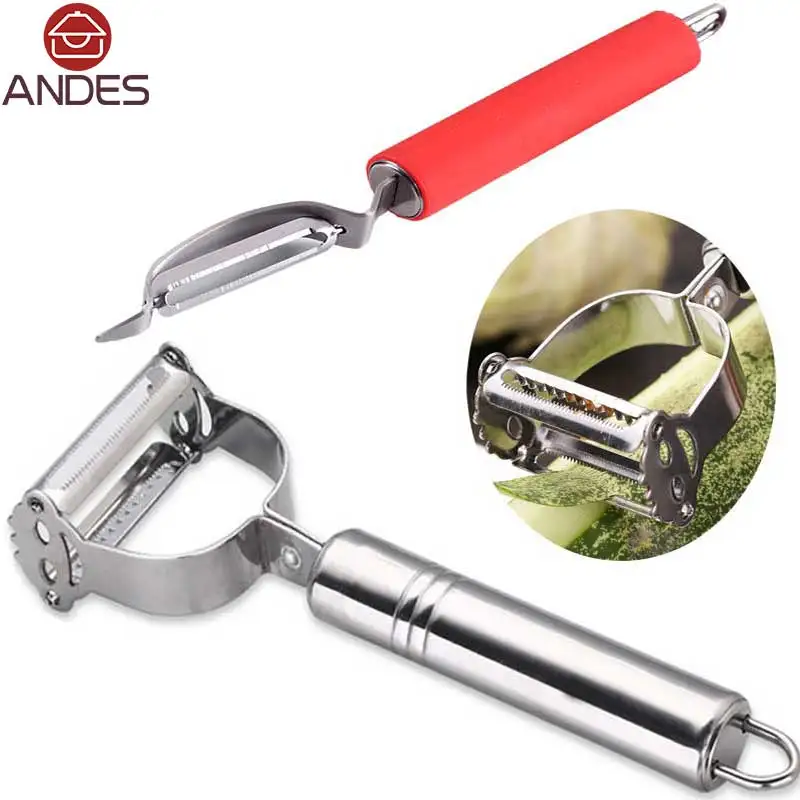 ANDES Multifunction Stainless Steel Julienne Peeler Vegetable Peeler