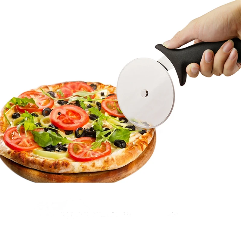 High Quality Pizza Slice Stainless Steel Pie Cutter With Holder Pizza