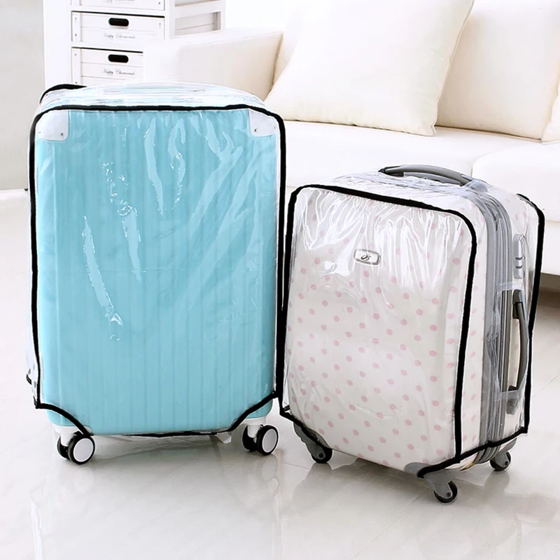 Waterproof Dustproof Rain Cover Clear Luggage Cover Travel Luggage