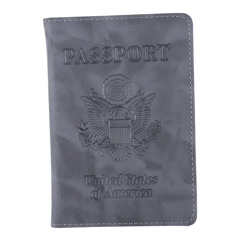 Модная Кожаная Обложка для паспорта Для женщин Путешествия билеты паспорт Чехол Высокое качество Обложка для паспорта мил - Цвет: Black