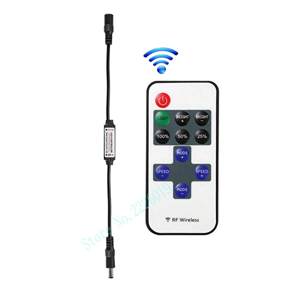 

Mini portable 3V button(2025) battery-powered 11-key remote infrared remote control led light bar controller kit (no batteries)