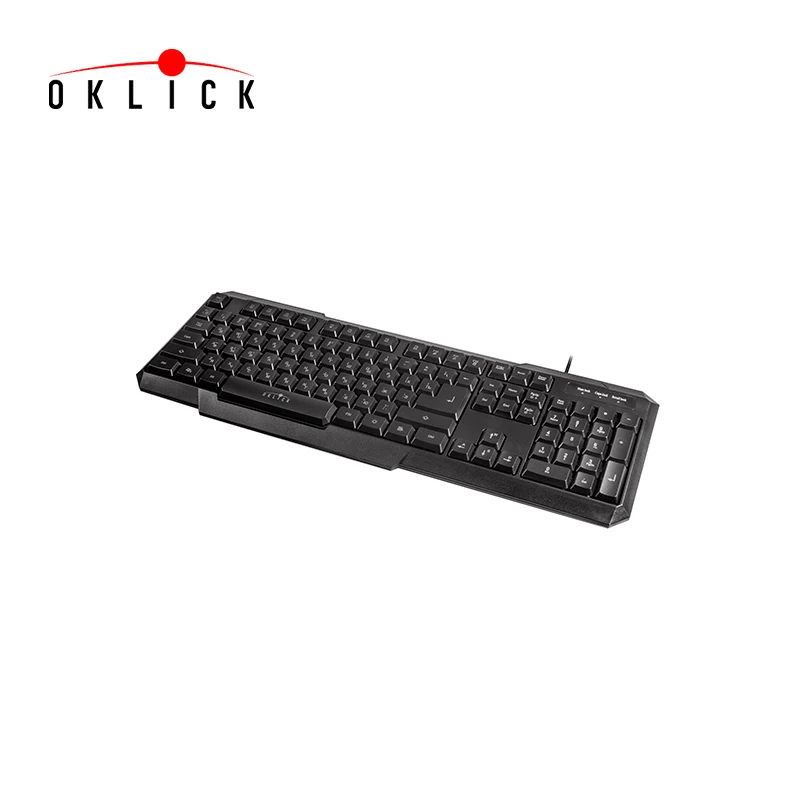 все цены на Gaming keyboard Oklick 740G, USB, black Officeacc онлайн