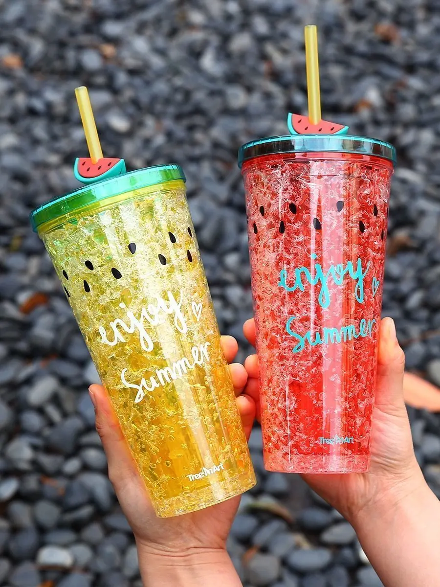 Бутылка для воды My Drink летняя с принтом 1 шт. чашка рисунком охлаждающая