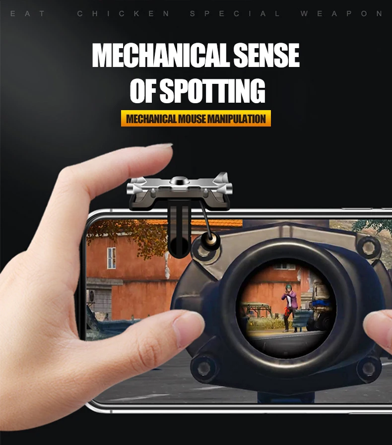 2 шт. мобильный игровой контроллер PUBG, джойстик, кнопка запуска огня, L1R1, стрелок, Aim Key Assisted геймпад для iPhone, Android, телефона