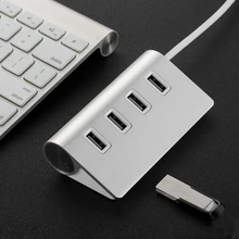 1 шт. высококачественный алюминиевый 4 порта USB 2,0 концентратор USB 3,1 type C Мужской Кабель-адаптер для iMac MacBook Air USB-C порты устройств