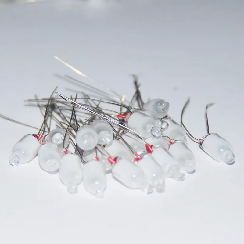 

20pcs Neon 6mm Glow Lamp Blue Indicator Light Sign 6X16mm NEON GLOW Lamp Azul Bulb 2 Copper Wire NE-2 NeonLight Lamp Bulb