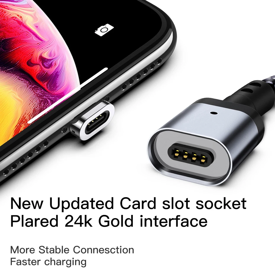 Магнитный кабель Suntaiho type-c, 3 А, USB кабель для быстрой зарядки samsung Galaxy S10 S9 S8 Xiaomi mi 9, красный mi note 7, кабель для передачи данных