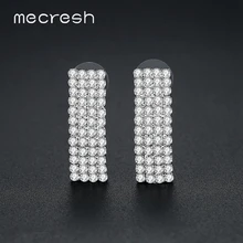 Mecresh первой необходимости простые геометрические маленькие серьги-гвоздики для женщин красивый горный хрусталь кристалл серьги ювелирные изделия в стиле минимализма MEH1362