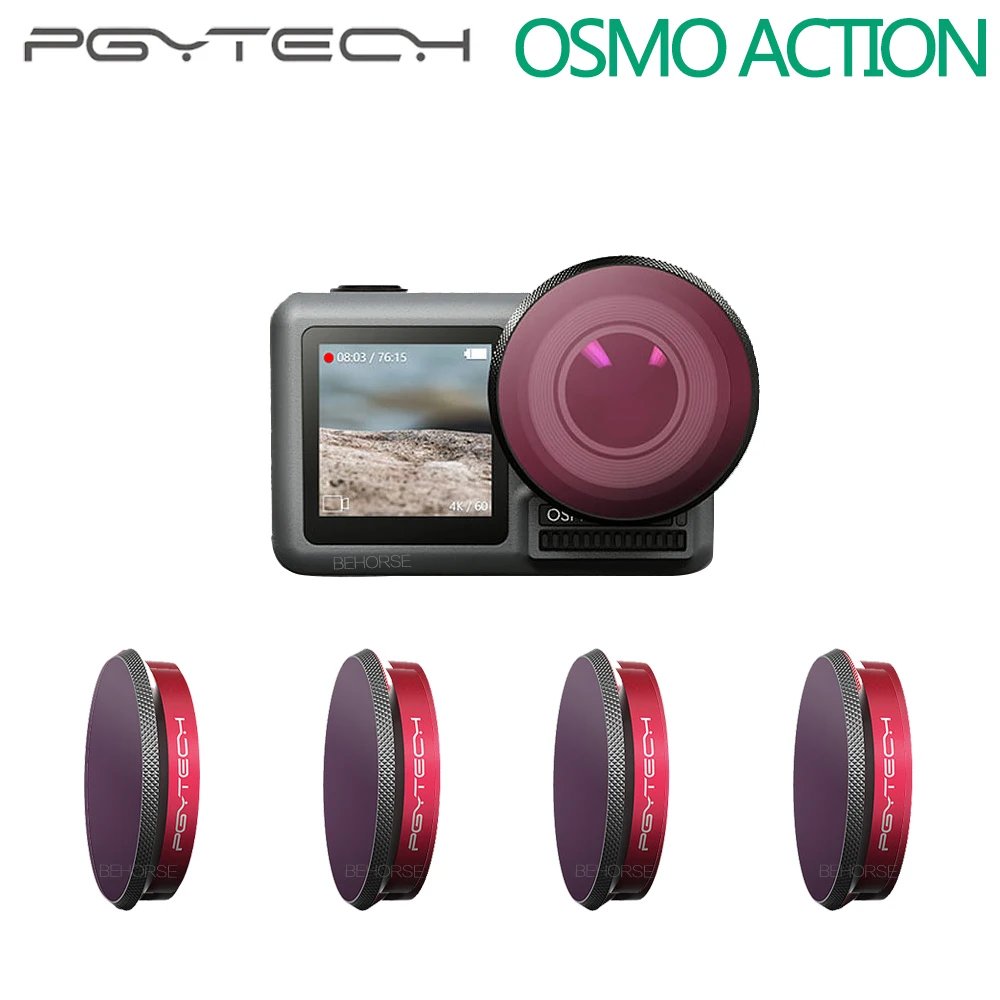 

PGYTECH DJI Osmo Action Camera Lens Filters ND4/8/16/32/64 Kits ND4/8/16/32/64-PL Sets For DJI OSMO ACTION Camera Lens Accessory