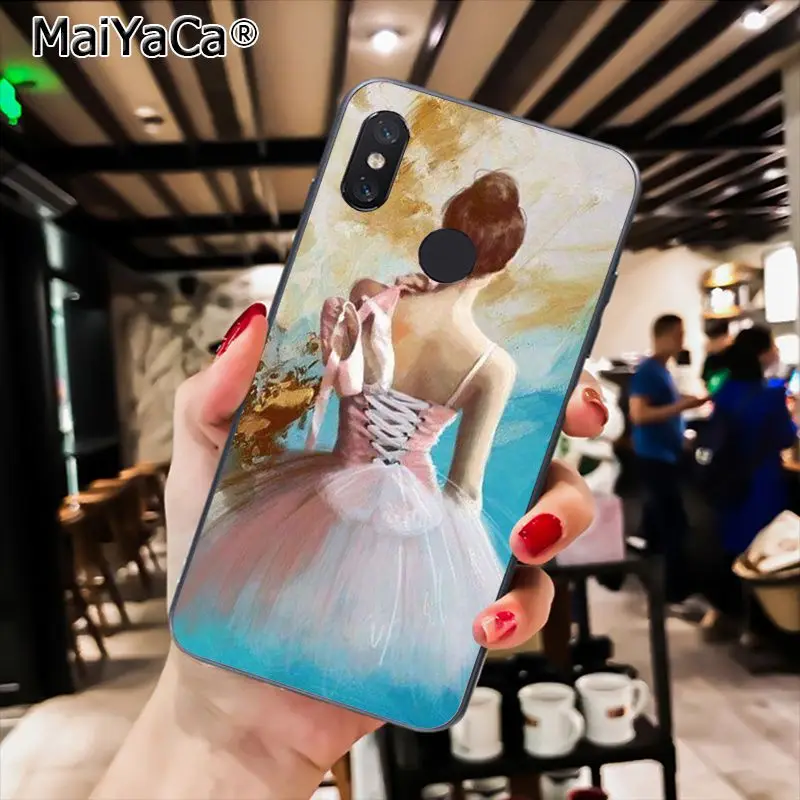 MaiYaCa девочка танец балет балетки чехол для телефона чехол для Xiaomi Redmi8 4X 6A S2 7A 5A Redmi 5 5Plus Note5 7 Note8pro