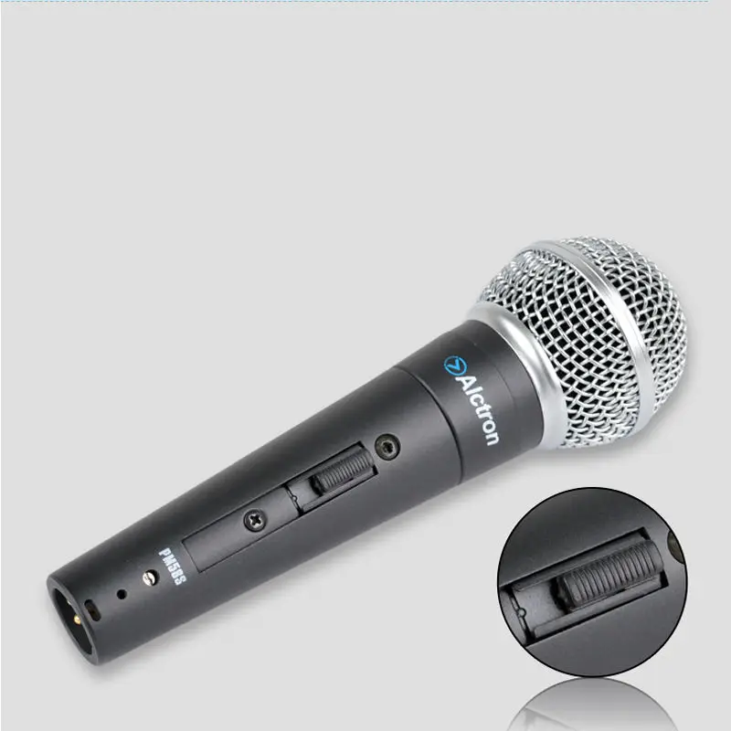 Alctron PM58 профессиональный проводной ручной музыкальный инструмент динамический микрофон для ktv, домашняя запись, сценическая производительность