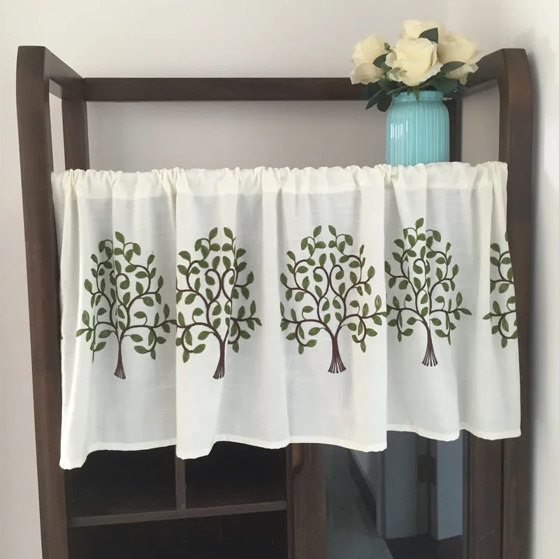 مخصصة الرعوية الستائر القطن الكتان القهوة الستار Embroiderd قصيرة الستار للمطبخ مجلس الوزراء الستار الستارة لنافذة مخصصة الرعوية الستائر القطن الكتان القهوة الستار Embroiderd قصيرة الستار للمطبخ مجلس الوزراء الستار الستارة لنافذة