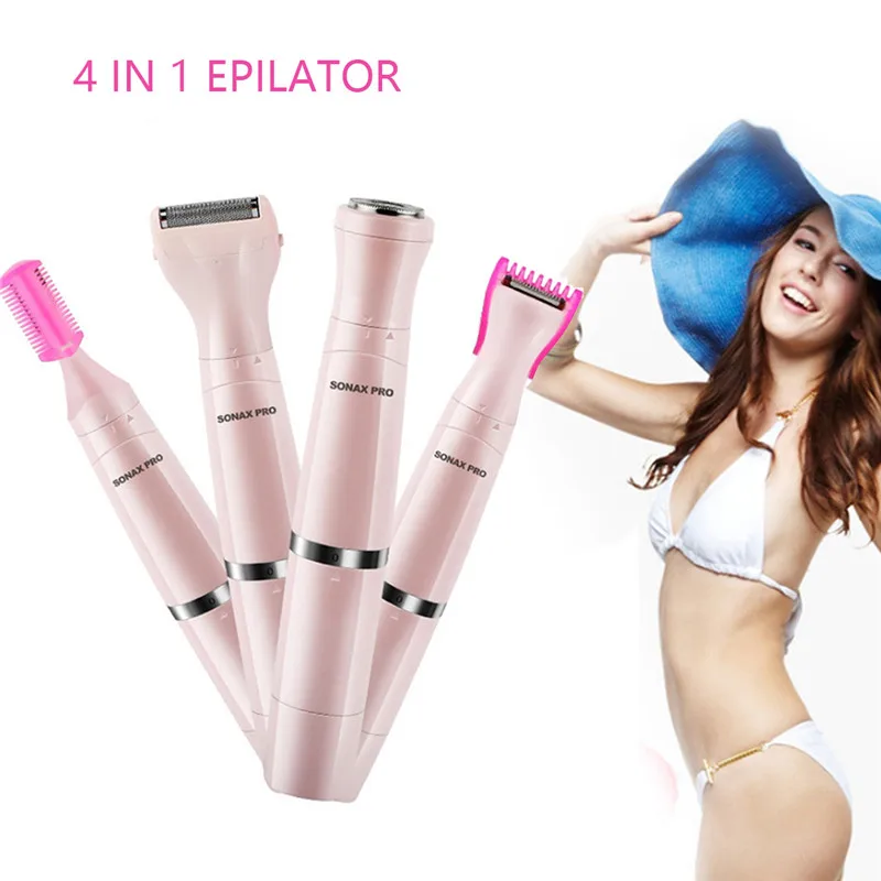 

DIDIHOU Rechargeable Women Epilator Hair Removal Machine Hair Trimmer 4 In 1 Lady Shaver Razor Bikini Face Body Depilator