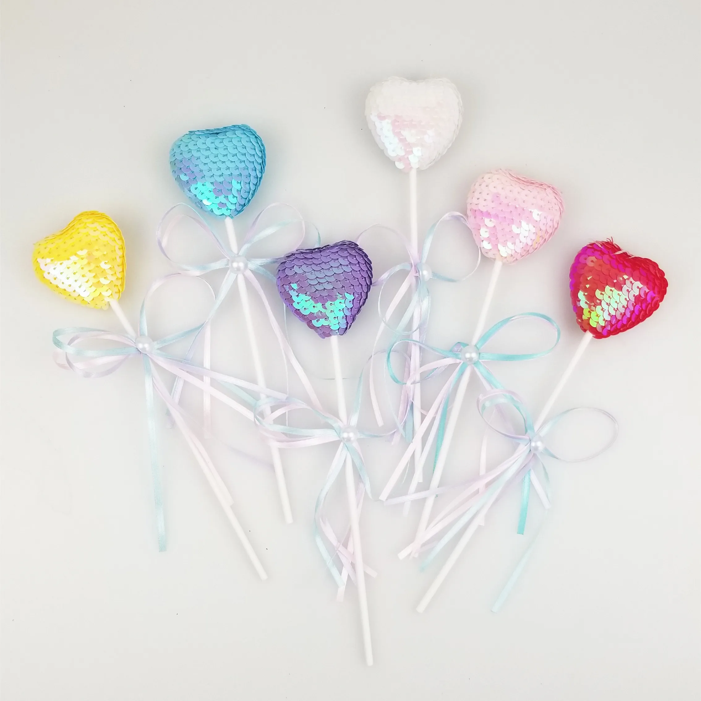 

1pc Heart Shape Cake Topper Love Cake Topper for Birthday Wedding Cake Flag Baby Shower Party Supply