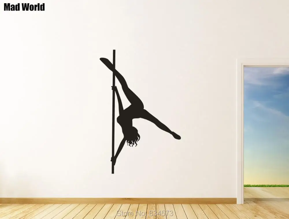 Sexy Girl Pole Dance Silhouette  56 85H 1