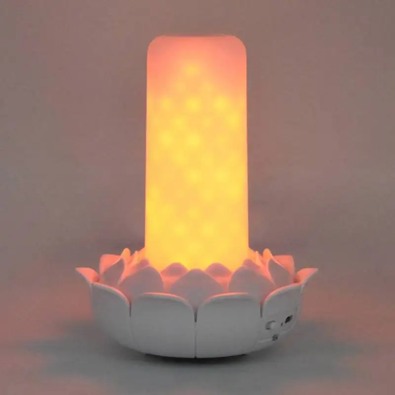 

Touch and Remote Control USB Rechargeable/Battery Powered 102 LEDs Flame Night Light Flickering Flame Effect Decorative Lamp wi
