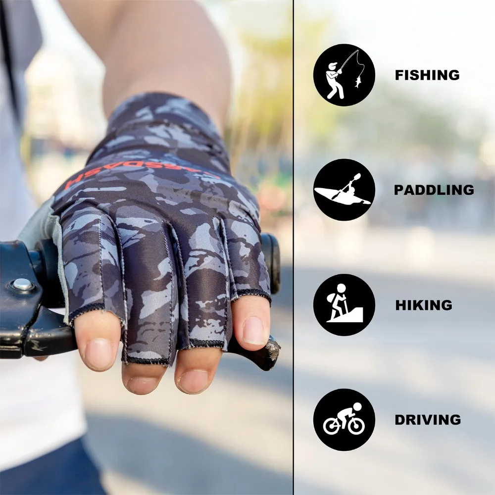 Drasry UV Gloves Fingerless UPF 50+ SPF Sun Protection For Fishing Kayaking Hiking Sailing Glove 6e438ff4 2560 472f 98a0 41c98ffda944.d08eca77dc2af9c72fd1be14b7d2d303