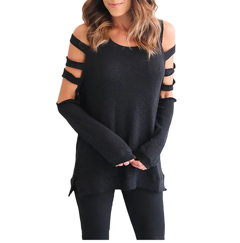 Black-Cold-Shoulder-Hollow-Out-Long-Sleeve-Top-LC25991-2-2