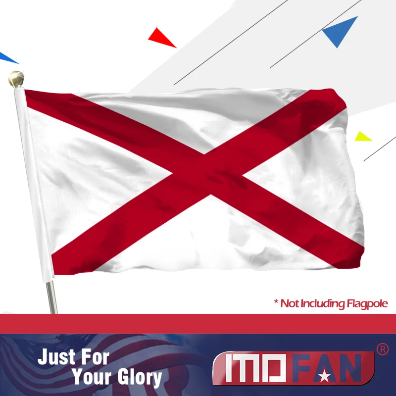 MOFAN Alabama State Flag полиэстер прочный и яркий цвет с 2 твердыми люверсами для
