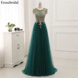 Erosebridal золотые кружева линия вечернее платье драпированные платья торжественное платье Для женщин элегантный с Illuxion сзади 7 цветов платье
